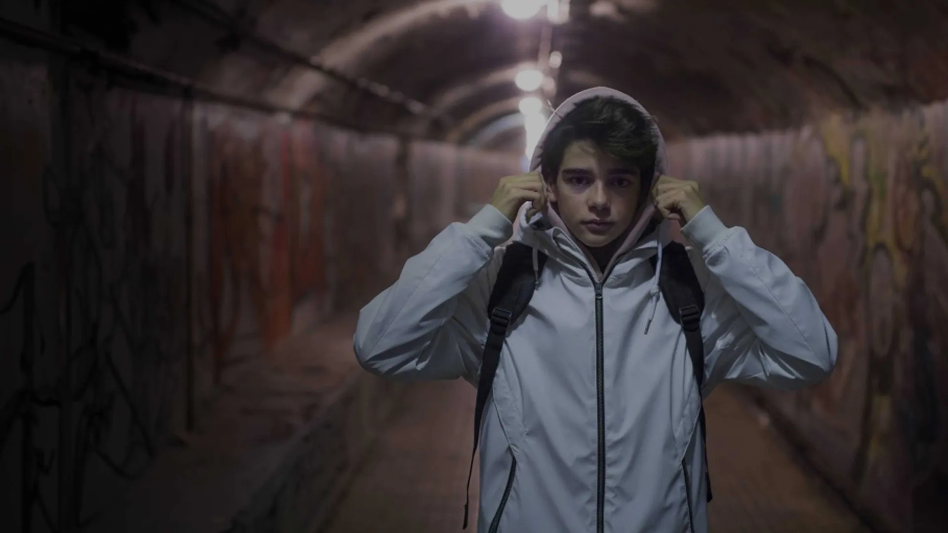 Young Londoner male tunnel